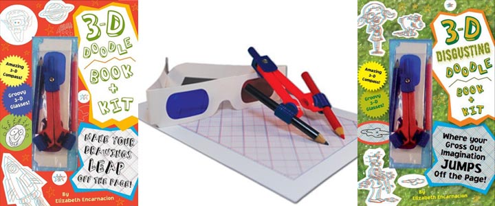 3-D Disgusting Doodle Book Book & Kit